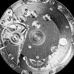 clockwork vintage mechanical watch, high resolution and detail
