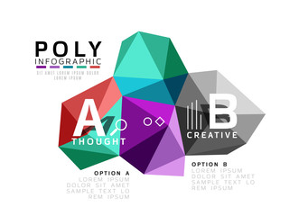 ABC infographics vector