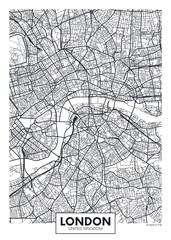 Vector poster map city London