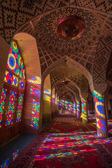 Fototapeta na wymiar Nasir Al-Mulk Mosque in Shiraz, Iran