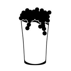 black glass beer icon image design, vector illustration