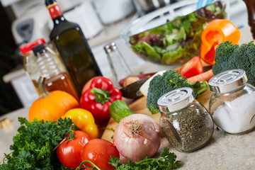 Vegetables in the kitchen.