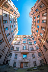 Sky in Courtyards ordinary St. Petersburg