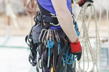 Rope access irata worker