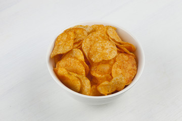 Spicy potato chips
