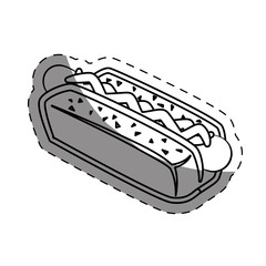 hot dog fast food icoon, vector illustration image