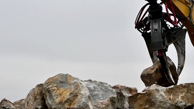 puissance d'une grue &agrave; grappin