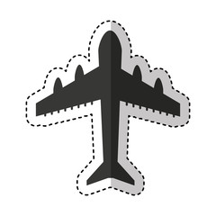airplane flying isolated icon vector illustration design