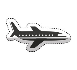 airplane flying isolated icon vector illustration design