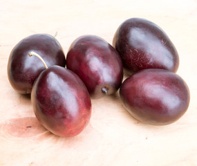 fresh plums