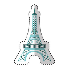 eiffel tower isolated icon vector illustration design