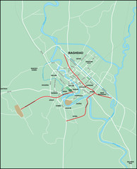 Baghdad Metro Map