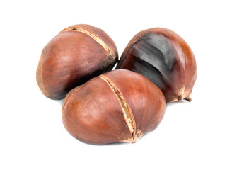 Roasted edible chestnuts