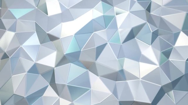 silver polygon waves background