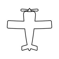 airplane flying isolated icon vector illustration design