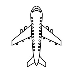 airplane flying isolated icon vector illustration design