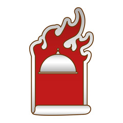 order fast food emblem image, vector illustration design