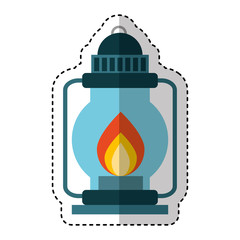 kerosene lantern isolated icon vector illustration design