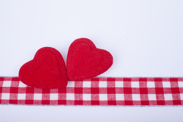 Two red hearts