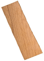 Zedernholz auf Weiß