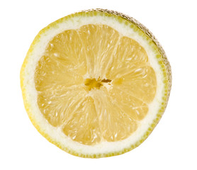 Zitrone auf Wei&szlig;