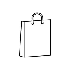 Shopping bag isolated icon vector illustration graphic design