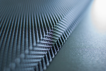 Expanded metal mesh panel close up