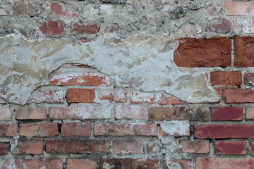 old weathered brick wall