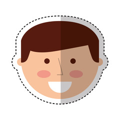 Fototapeta premium young man avatar character vector illustration design