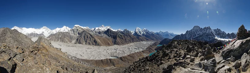 Photo sur Plexiglas Cho Oyu Gokyo Ri Himalayan Summit Panorama