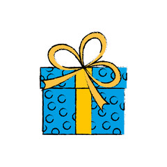 Gift present box icon vector illustration graphic design