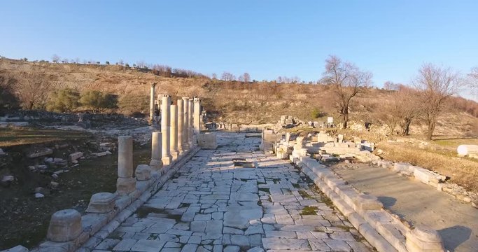 Ancient Greek Avenue Stratonikeia Turkey