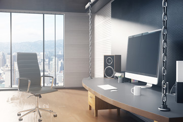 Interior with workspace
