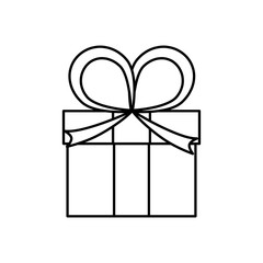 Gift present box icon vector illustration graphic design