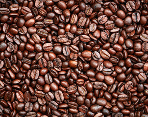 Coffee beans background