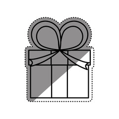 Gift present box icon vector illustration graphic design