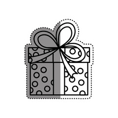 Gift present box icon vector illustration graphic design