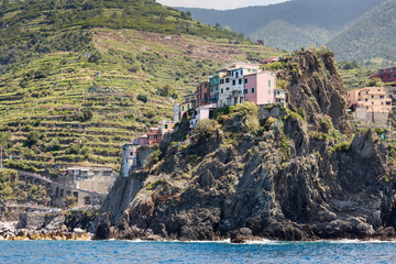 The village of Manarola of the Cinque Terre