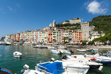 Fototapeta na wymiar Portovenere in the Ligurian region of Italy