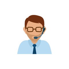 Call center and customer service icon vector illustration graphic design