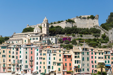 Fototapeta na wymiar Portovenere in the Ligurian region of Italy
