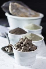 Ancient minerals - luxury face and body spa treatment, clay powder