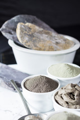 Ancient minerals - luxury face and body spa treatment, clay powder