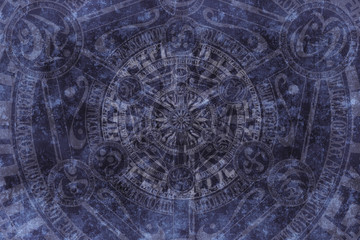 Esoteric background. Backdrop for magic, astrology, alchemy.