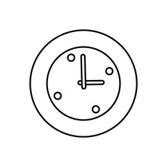 Time clock isolated icon vector illustration graphic design
