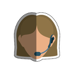 Call center and customer service icon vector illustration graphic design