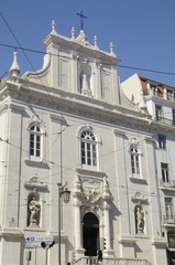Fototapeta na wymiar Church of the Italians in Lisbon, Portugal