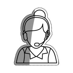 Call center and customer service icon vector illustration graphic design