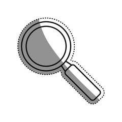 Magnifying glass lupe icon vector illustration graphic design