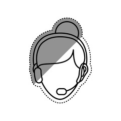 Call center and customer service icon vector illustration graphic design
